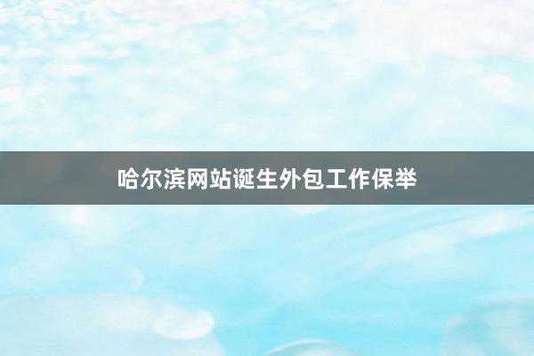 哈尔滨网站诞生外包工作保举